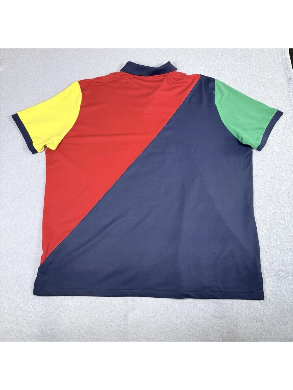 POLO RALPH LAUREN NAUTICAL FLAG CLASSIC FIT STRETCH MESH COLORBLOCKED Sz XXL‎
